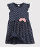 Kinder-Kleid für Mädchen blau SMOKING/weiss MULTICO
