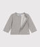 Baby-Cardigan aus Molton grau CHATON CHINE