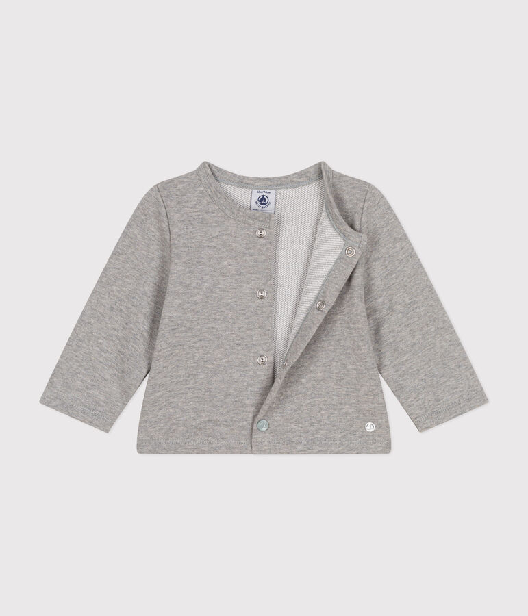 Baby-Cardigan aus Molton grau