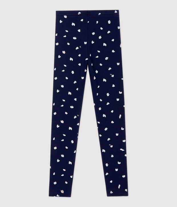Kinder-Leggings aus Jersey-Elasthan f&uuml;r M&auml;dchen blau/vielfarbig