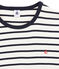 Kinderpyjama aus Rippstrick für Jungen weiss MARSHMALLOW/blau SMOKING
