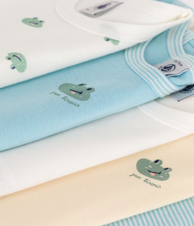 5er-Set &auml;rmellose Baby-Bodys aus bedruckter Baumwolle vielfarbig