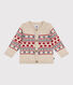 Baby-Cardigan aus Strick mit Wollanteil