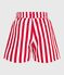 Kinder-Badeshorts mit Streifen rot MARSHMALLOW/ SPI