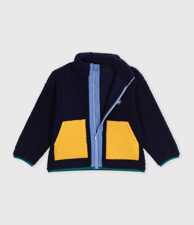 Kinder-Jacke aus Sherpa im Colorblock SMOKING
