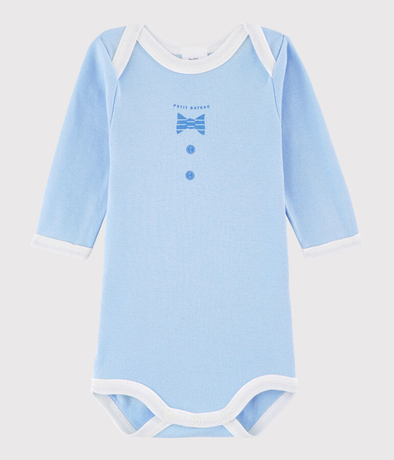 Lang&auml;rmeliger Baby-Body M&auml;dchen/Jungen blau