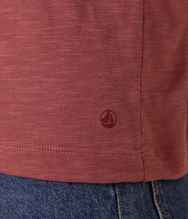 Damen-Rollkragenshirt aus Baumwolle braun