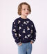 Kinder-Sweatshirt aus gemusterter Baumwolle