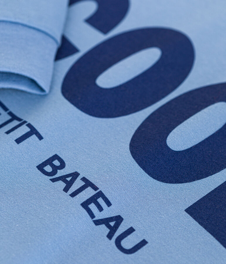 Lang&auml;rmeliges Kinder-T-Shirt aus feinem Jersey f&uuml;r Jungen blau