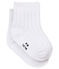 Gerippte baby-strümpfe unisex weiss ECUME