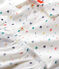 Kinderpyjama aus Bio-Baumwolle mit mehrfarbigem Buchstaben-Print für Jungen weiss MARSHMALLOW/weiss MULTICO