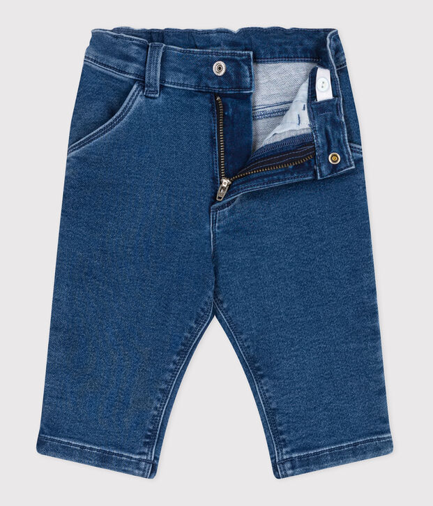 Baby-Hose aus Jeansstoff mit Elastan-Anteil blau