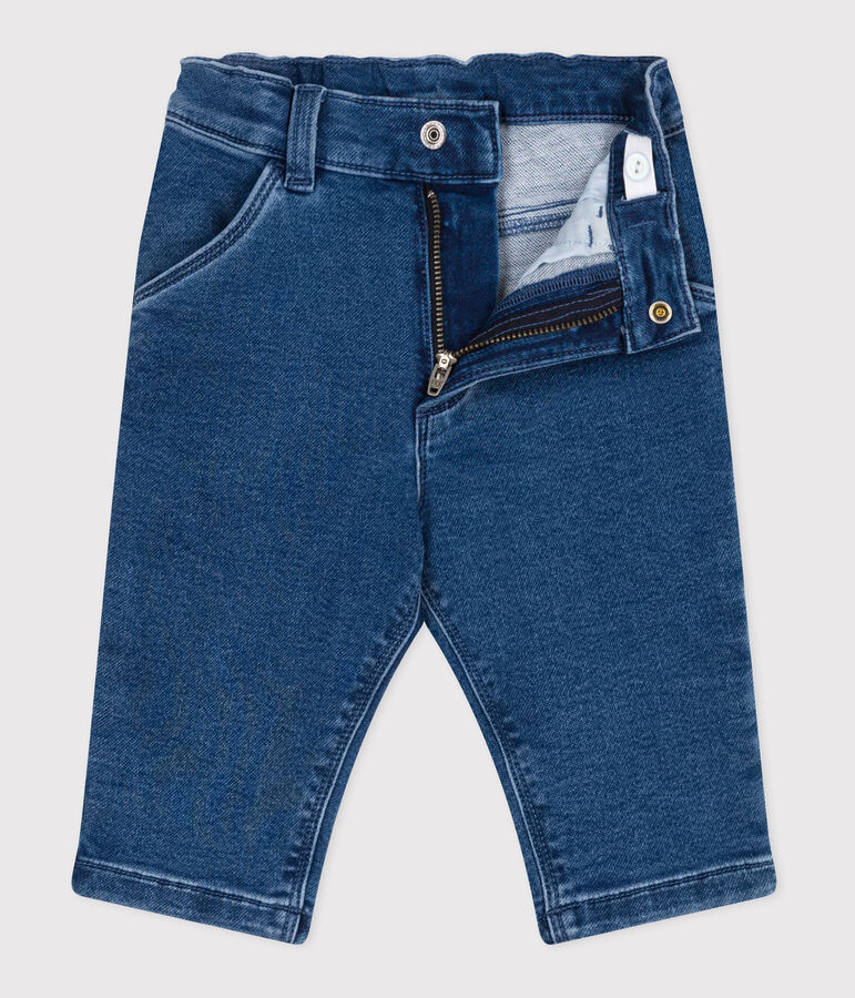Baby-Hose aus Jeansstoff mit Elastan-Anteil blau