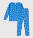 Langärmeliger Kinder-Pyjama aus Baumwolle mit Minibus-Motiv