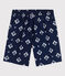 Bedruckte Kinder-Badeshorts aus recyceltem Material für Jungen blau MEDIEVAL/ AVALANCHE