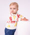 Baby-Sweatshirt aus Baumwolle mit Hertmotiv weiss/vielfarbig