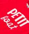 Kurzärmeliges Baby-T-Shirt aus Baumwolle mit Motiv rot PEPS