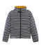 Wendbare Damen-Jacke beige COQUILLE/blau SMOKING/ MULTICO