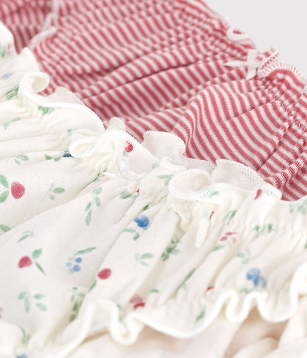 2er-Set Damen-Slips aus Baumwolle mit Fruchtmotiv vielfarbig