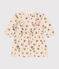 Langärmeliges Baby-Kleid aus Doppeljersey weiss AVALANCHE/ MULTICO
