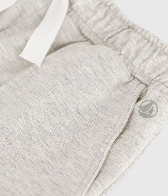 Kinder-Bermudashorts aus einfarbiger Baumwolle grau BELUGA CHINE