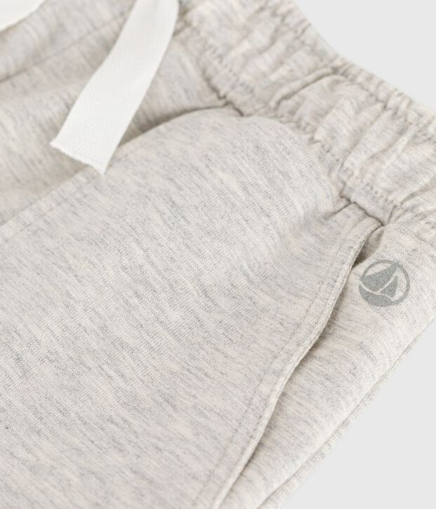 Kinder-Bermudashorts aus einfarbiger Baumwolle BELUGA CHINE