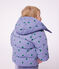 Baby-Winterjacke aus Polyester mit Tiermotiv violett/vielfarbig