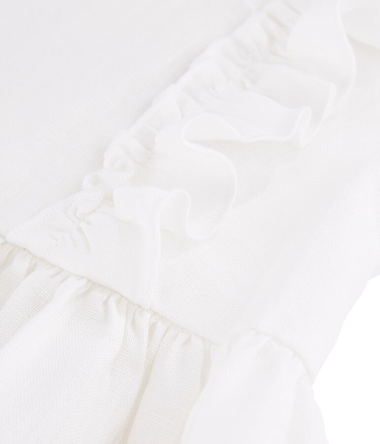 Kinder-Festtagskleid f&uuml;r M&auml;dchen weiss