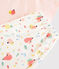 Kurzpyjama aus Bio-Baumwolle mit Obstmotiv für Mädchen/Damen rosa FLEUR/weiss MULTICO