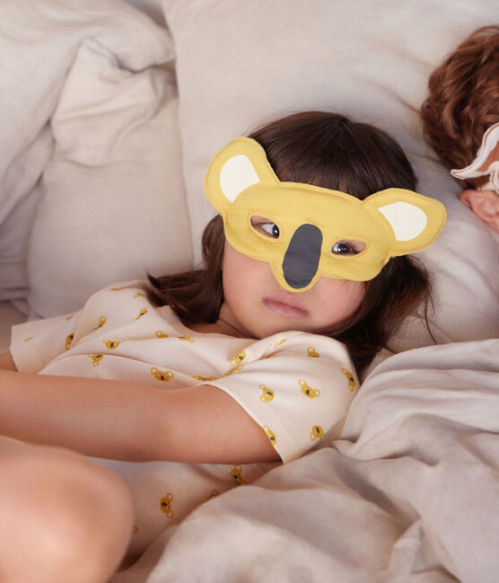 Kinder-Kurzpyjama aus Baumwolle im Koala-Verkleidungs-Look weiss AVALANCHE/ MULTICO