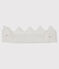 Baby-Haarband aus Rippstrick für Mädchen weiss MARSHMALLOW