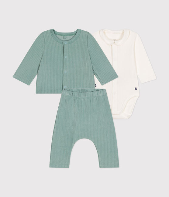 3-teiliges Baby-Set aus Nicki grün PAUL