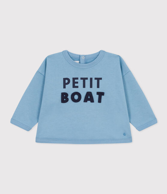 Baby-Sweatshirt aus Molton blau AZUL