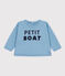 Baby-Sweatshirt aus Molton blau AZUL