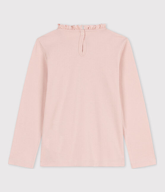 Langärmeliges Kinder-T-Shirt aus Baumwolle für Mädchen rosa SALINE