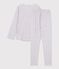 Kinderpyjamas aus Baumwolle mit Blumenmotiv für Mädchen weiss MARSHMALLOW/weiss MULTICO