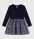 Langärmeliges Kinderkleid aus Baumwolle