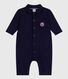 Langer Baby-Overall aus einfarbiger Baumwolle im Tankwart-Stil