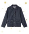 Damenjacke Petit bateau x Marie-Agnès Gillot blau SMOKING