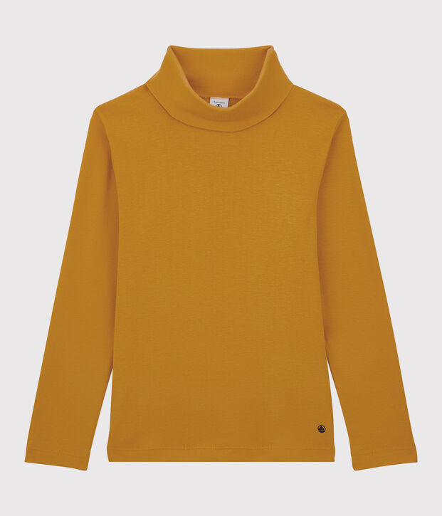 Kinder-Unterziehpullover aus Baumwolle f&uuml;r M&auml;dchen / Jungen gelb