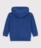 Kinder-Sweatshirt mit Rei&szlig;verschluss aus Baumwolle blau