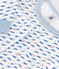 Eng anliegender Kinder-Pyjama aus Baumwolle mit Raketenmotiv weiss MARSHMALLOW/weiss MULTICO