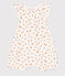 Baby-Kurzoverall aus Baumwolle mit Orangenmotiv weiss MARSHMALLOW/weiss MULTICO
