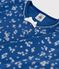 Rippstrick-Pyjama mit Schneeflocken-Print für kleine Mädchen. blau MAJOR/weiss ECUME