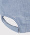 Babykappe Petit Bateau Family aus Denim blau DENIM CLAIR