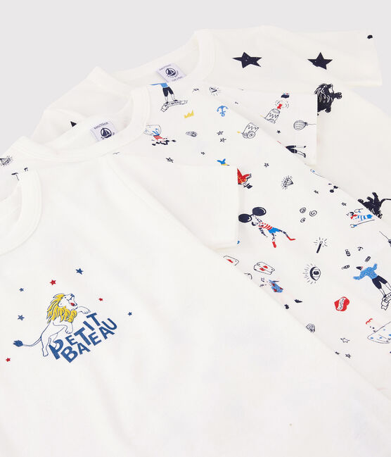 3er-Set kurzärmelige T-Shirts mit festlichem Aufdruck für Jungen variante 1