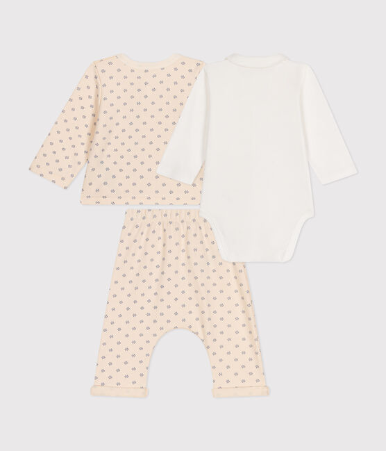 3er-Set aus leichtem Molton für Babys blau AVALANCHE/ BEACH