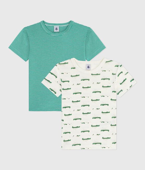 Set kurzärmelige Kinder-T-Shirts aus bedruckter Baumwolle variante 1