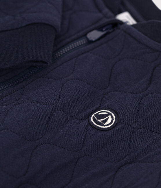 Kinder-Jacke aus Doppeljersey für Jungen blau SMOKING
