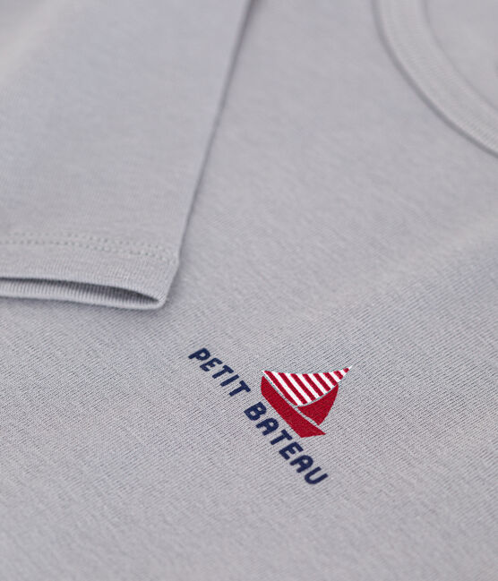 Tee-shirt manches longues en coton enfant grau PIGEON
